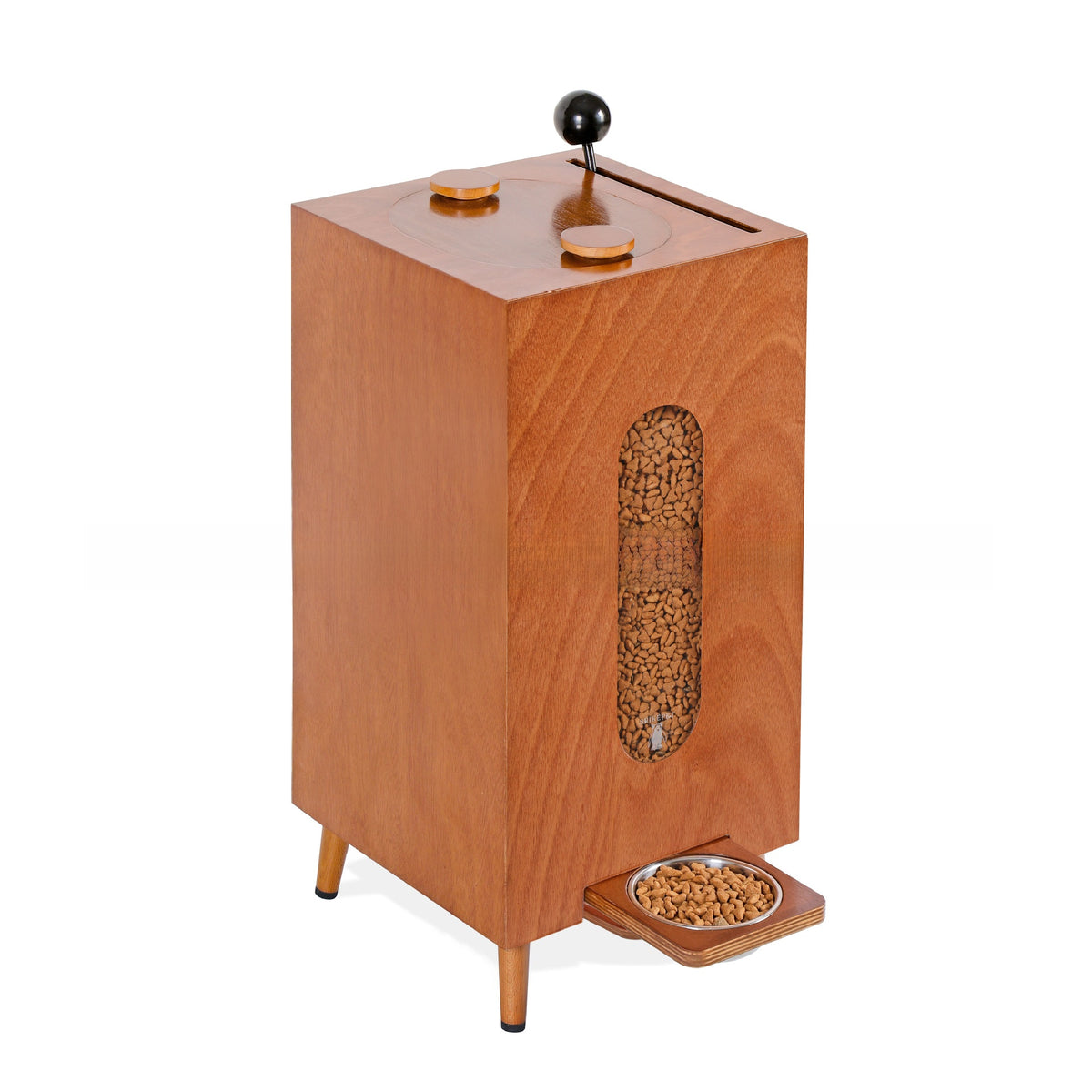 Baril en bois pour le stockage de nourriture pour animaux